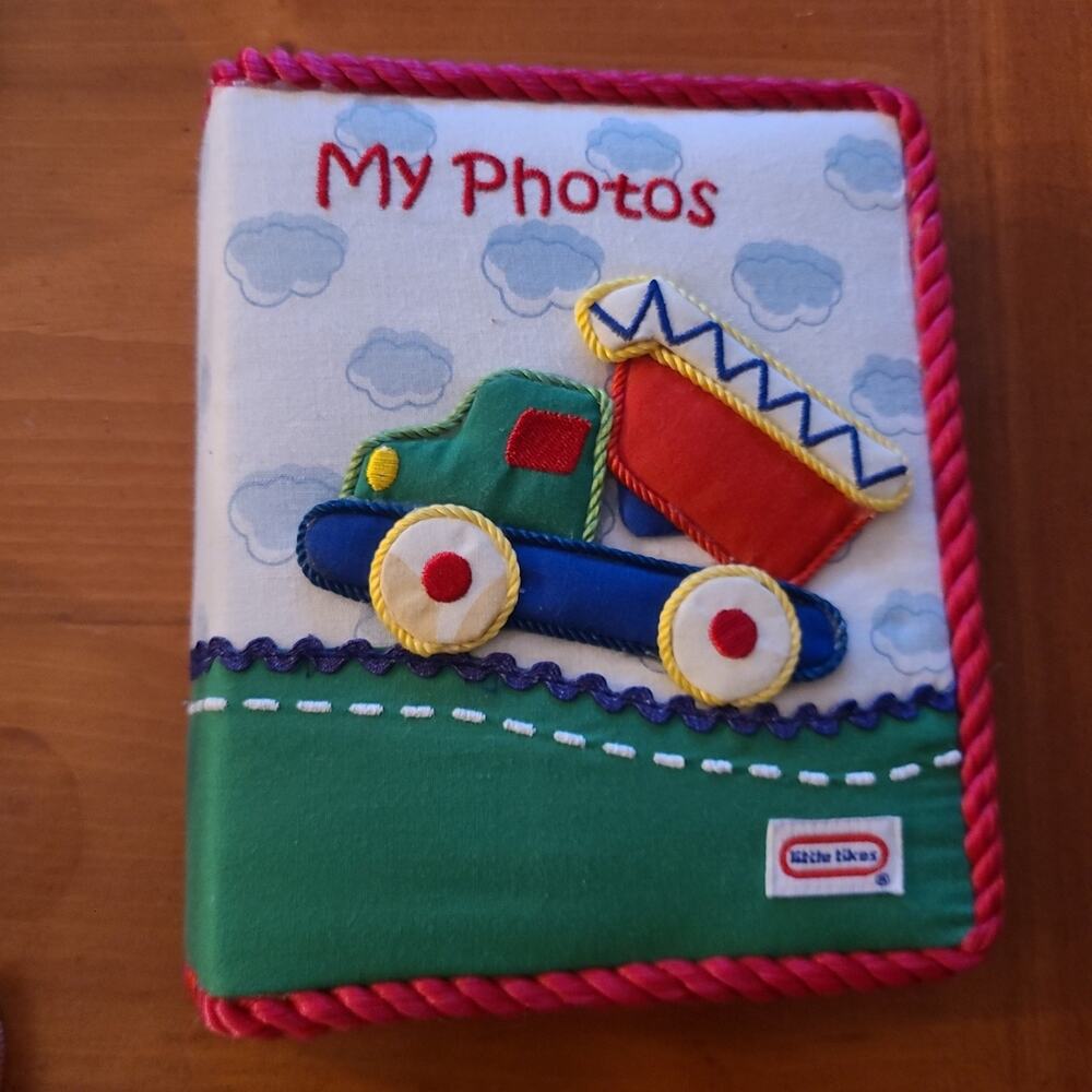 Little Tikes Photo Album Textured Truck Cover *Rare / Vintage* for Baby Photos